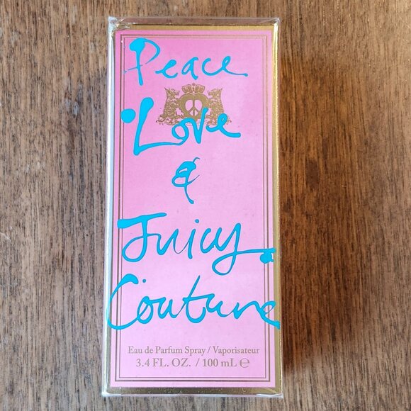 Juicy Couture Peace Love & Juicy Couture For Women 3.4 Oz/ 100 Ml SEALED - Picture 2 of 7
